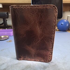 Brown Leather Hand Made Wallet